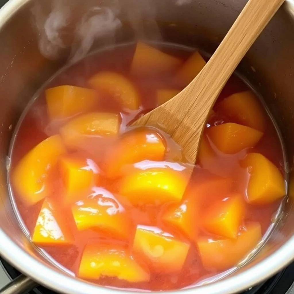 Pfirsichmarmelade schritt 2