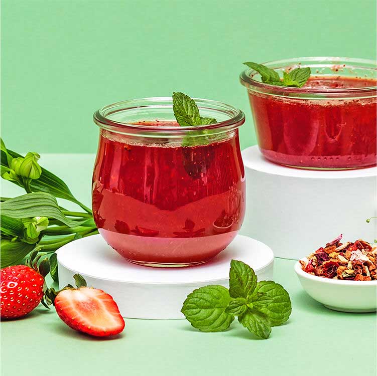 erdbeermarmelade mit minze​ rezept